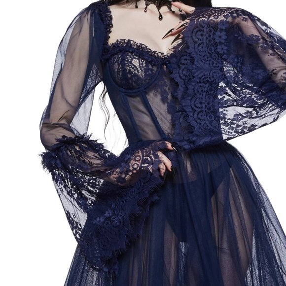 Dolls Kill Dance with Death Maxi Dress - Picture 2 of 6